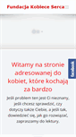 Mobile Screenshot of kobieceserca.pl