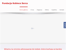 Tablet Screenshot of kobieceserca.pl